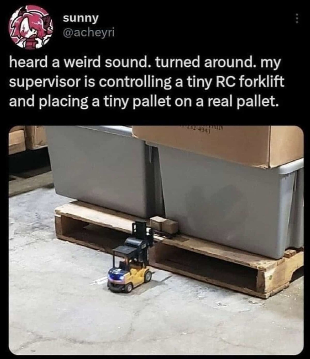 Forklift fridays - meme