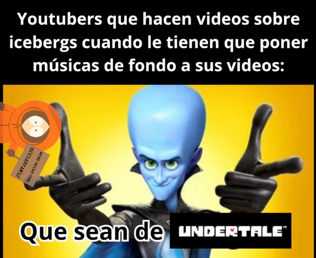 Y que lleve Loquendo. Y nunca en mi vida he visto un iceberg sin esas musicas o soundtracks - meme