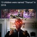 13 children were named Thanos in 2018