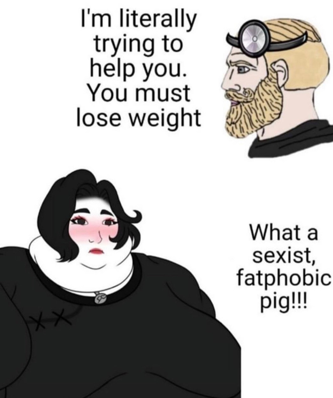 fat shaming - meme