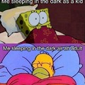 Sleeping in the dark