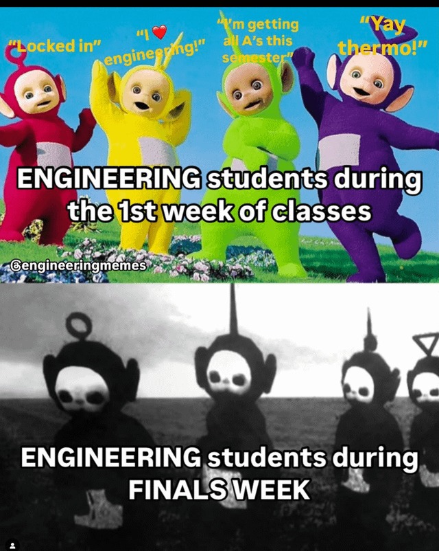 Engineering students meme