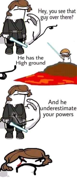 ...And his power to get cut at half... - meme