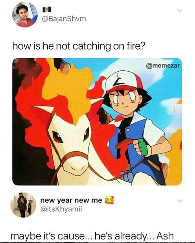 How is he not catching on fire? - meme
