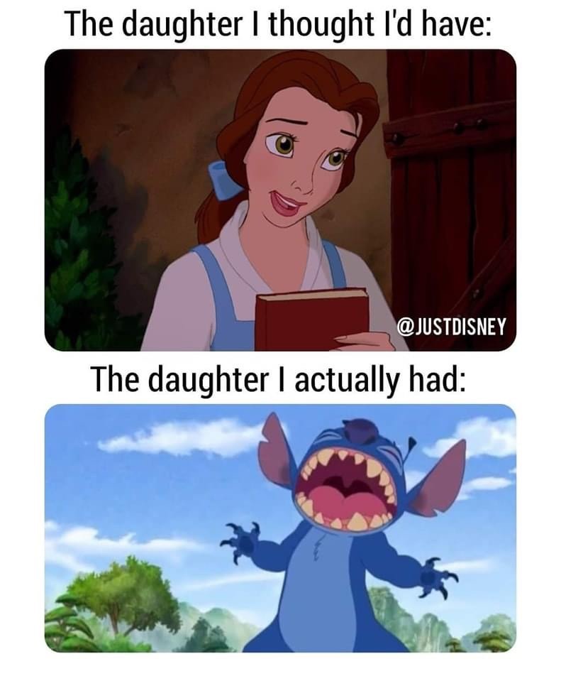 I even called her Stitch at times - meme