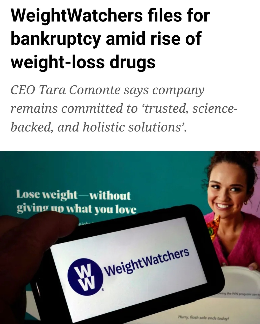 WeightWatchers files for bankruptcy as weight-loss drugs win - meme