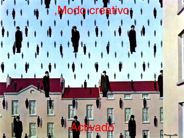 Contexto: la pintura se llama Galconda, pintada en 1953, pintura el surrealismo pictórico, presentando imágenes ambiguas, obligando al espectador a interpretar la relación entre le objeto representado y el real - meme