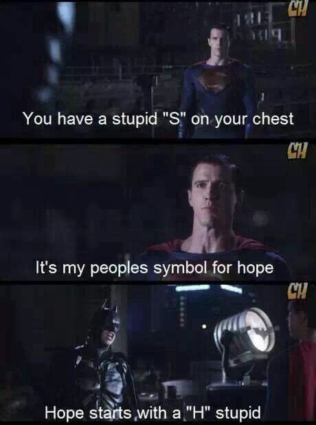 Illiterate superman.... - meme
