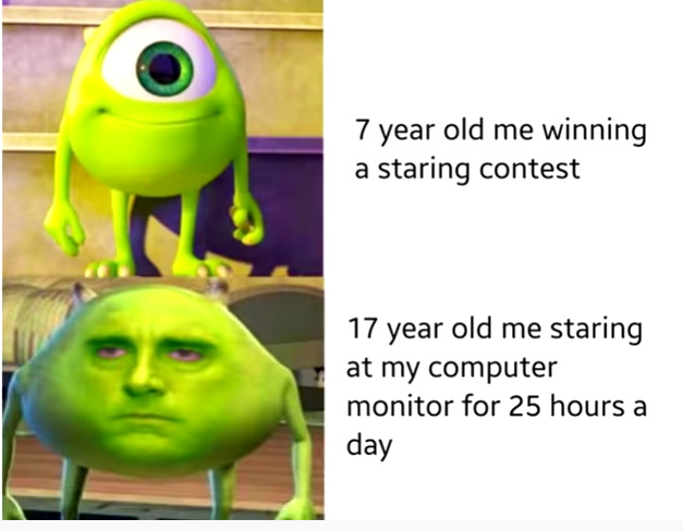 staring contest - meme