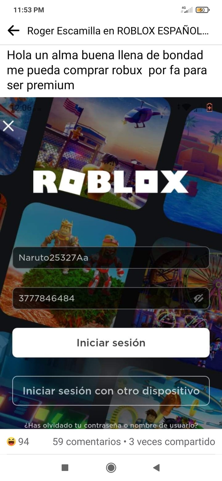 Como Iniciar Sesion En Roblox 