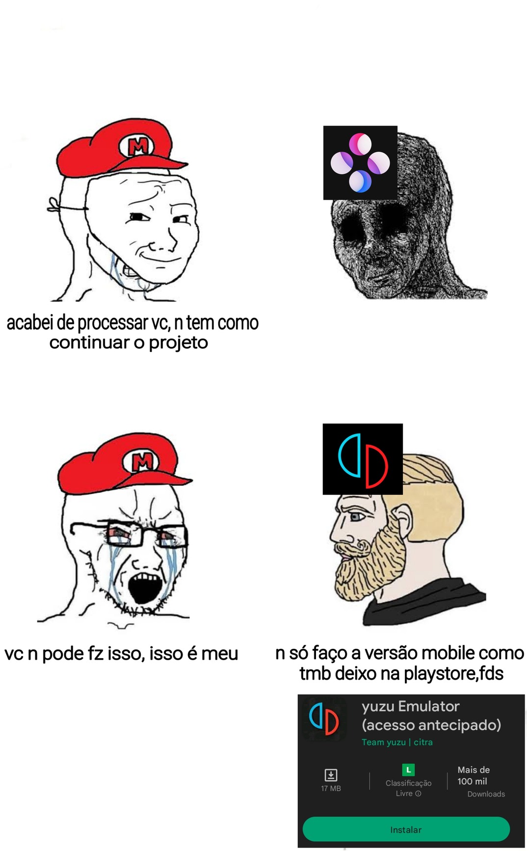 ALA OS BOOMERS USANDO MEME DO CHAD O MESMO DE SEMPRE? NÃOOOO, ESSE MEME JÁ  DEU, SATUROU - iFunny Brazil