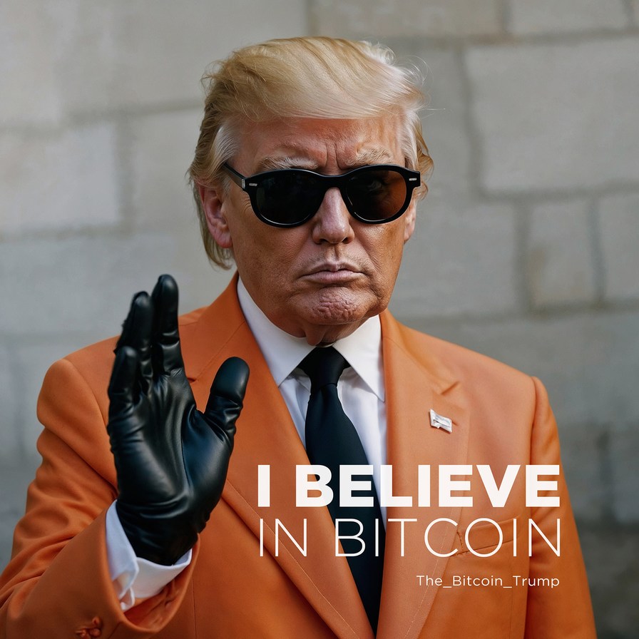 Trump I believe in Bitcoin - meme