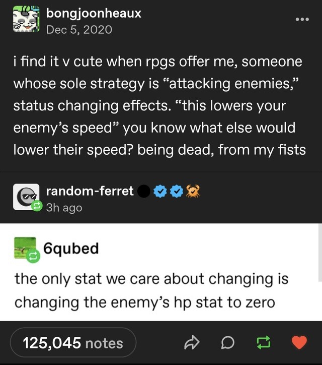 RPGs really think I care about speed debuffs - meme