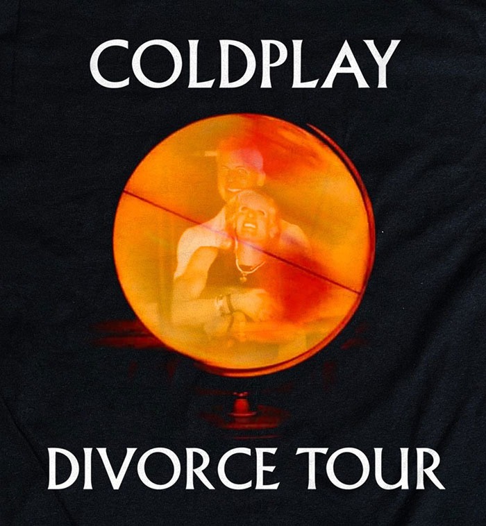 Coldplay tour chistoso divorcio - meme