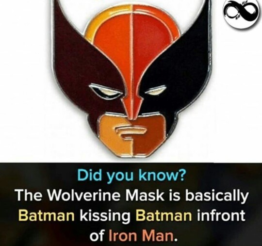 La mascara es Batman besando a Batman en frente de Iron Man - meme