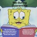Me during quarantine