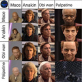 Multiplication table except its prequel character face swaps