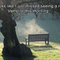 J'ai raté la mort d'un vampire ce matin