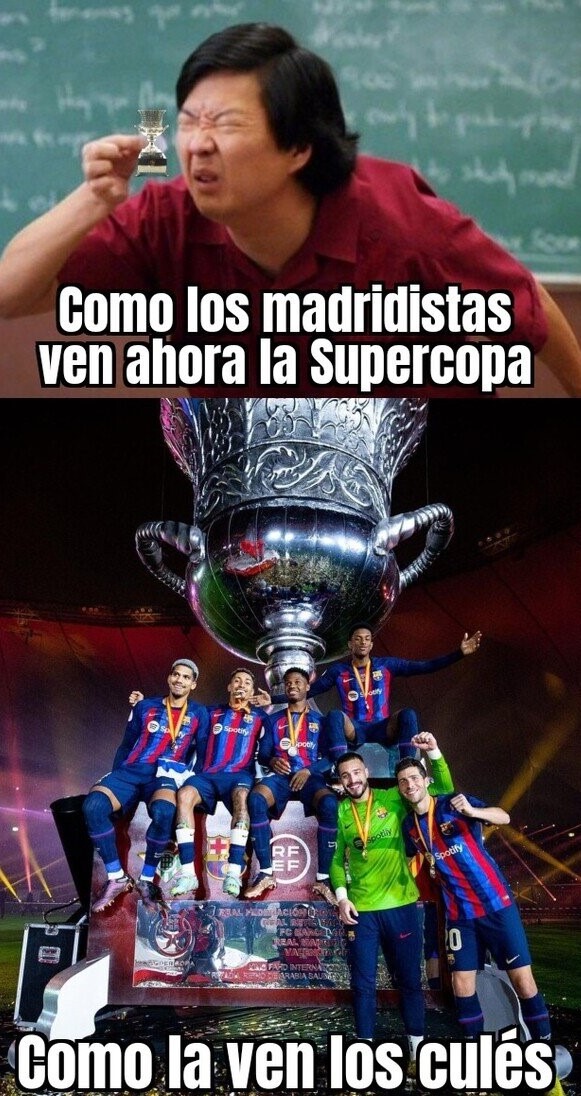 Meme del Real Madrid y la supercopa