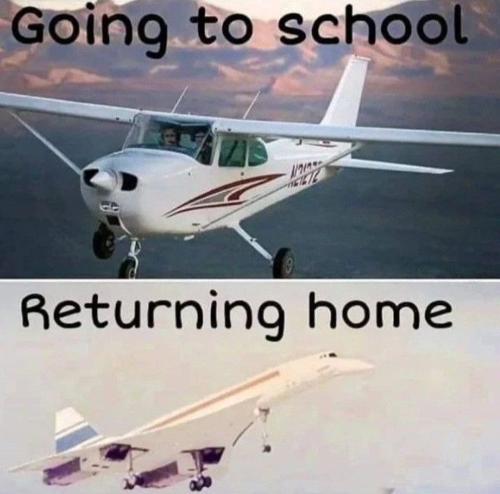 The way to school - meme