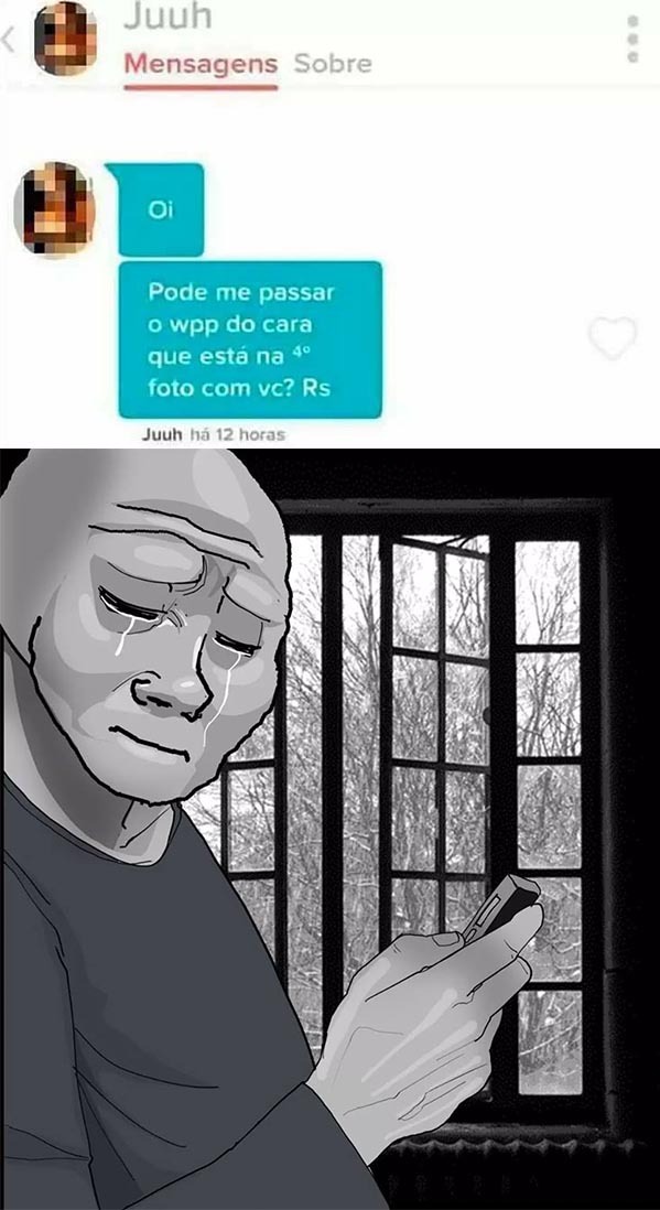 Triste realidade - meme