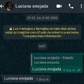 Luciana enojada