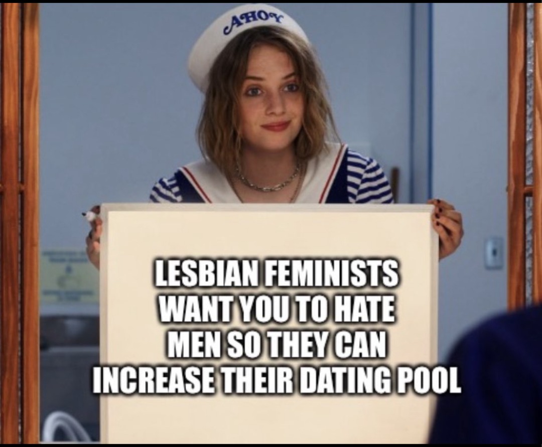 Lesbianism go brrr - meme