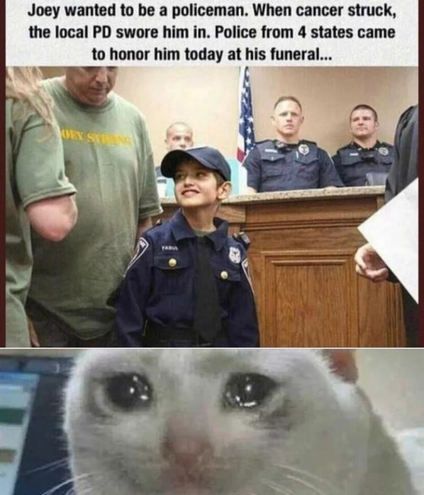 F to Officer Joey - meme