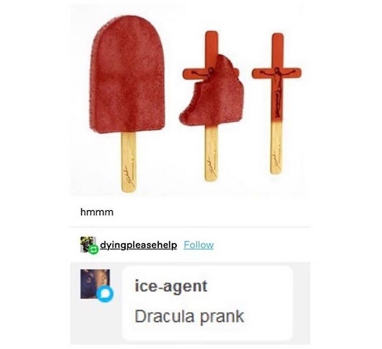 get pranked Dracula - meme