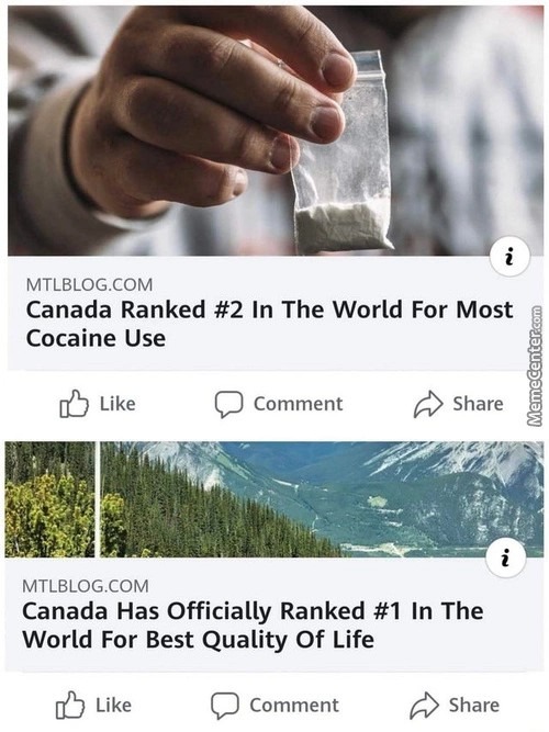 Cocaine is the secret - meme