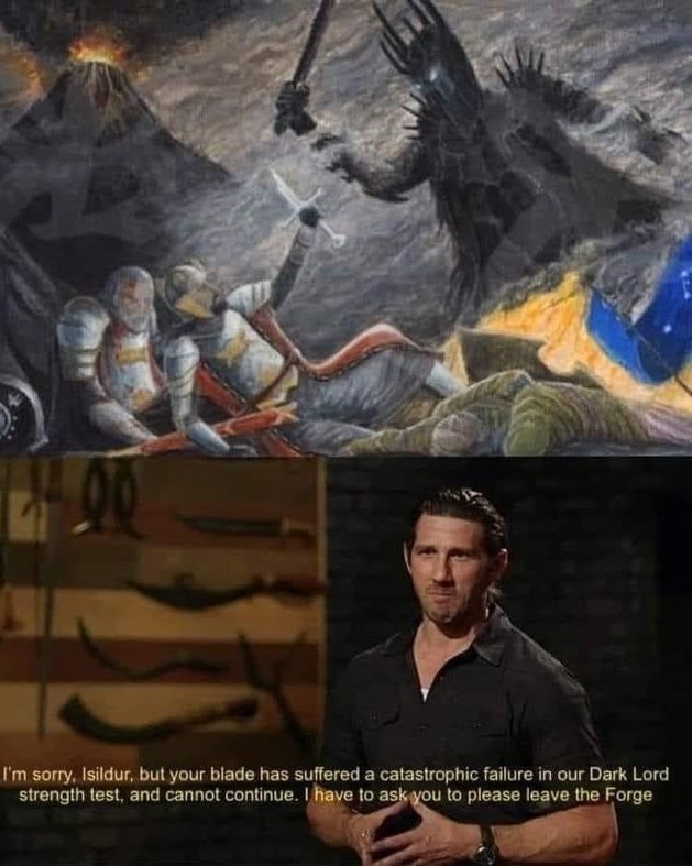 Forged in middle earth - meme