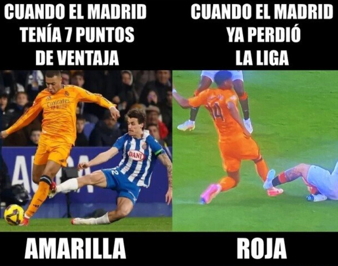 Memes del Real Madrid dejando ir la liga como si nada