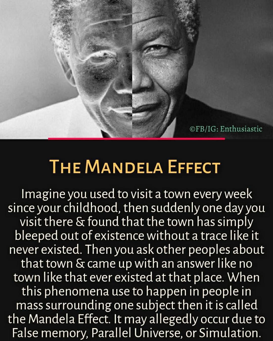 The Mandela effect - meme