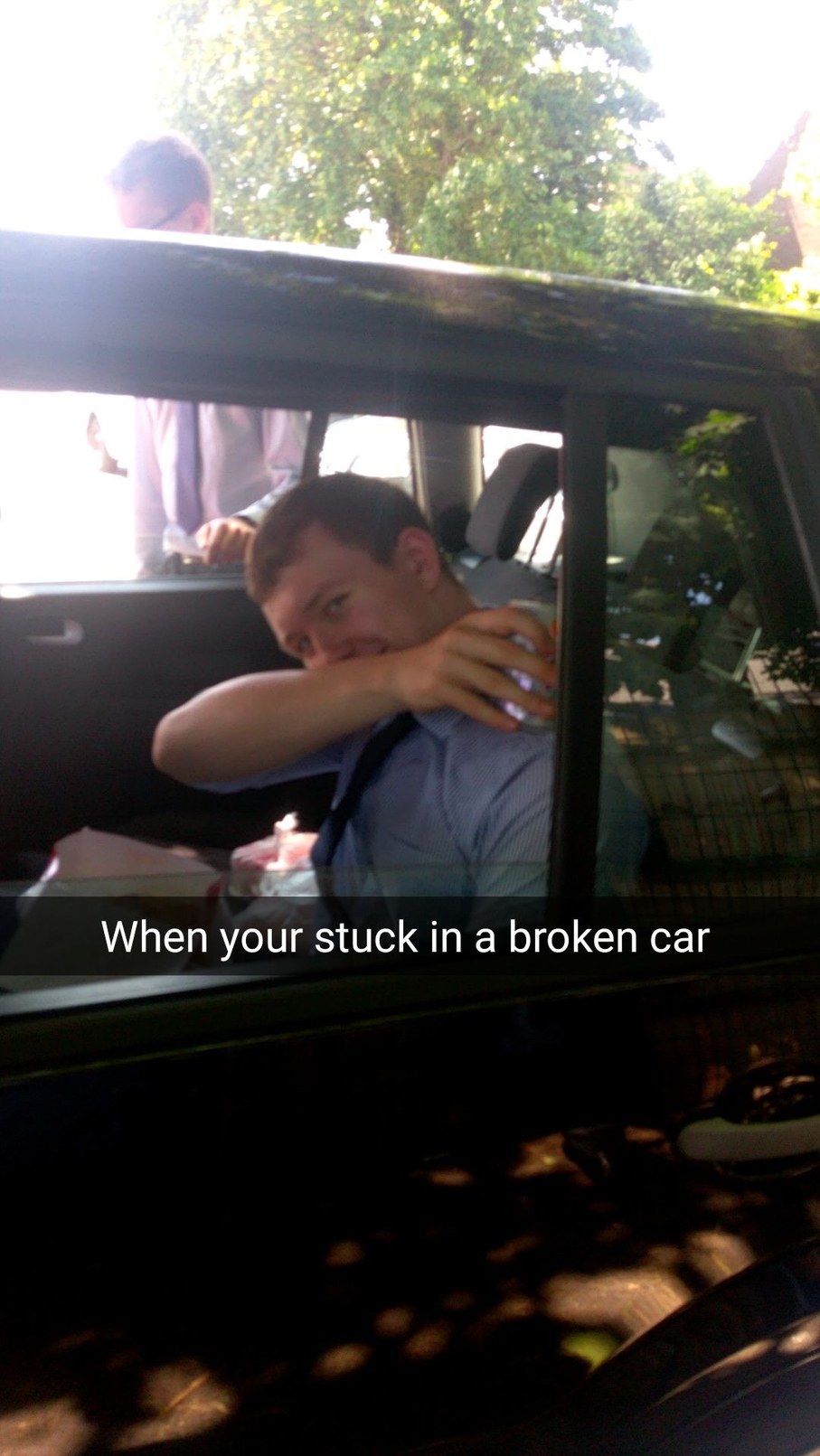 my car broke down :( - meme