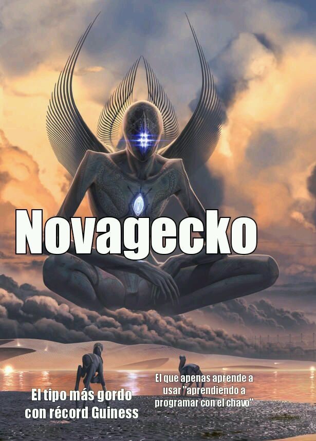 Novagecko es la fusion de los dos seres pequeños - meme