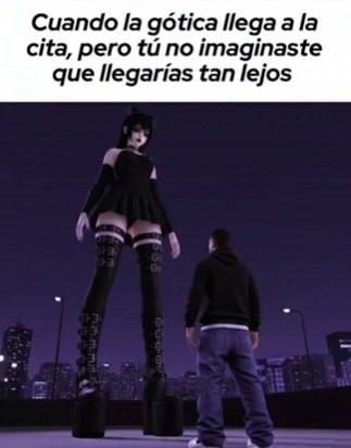 me llegó la gótica - meme
