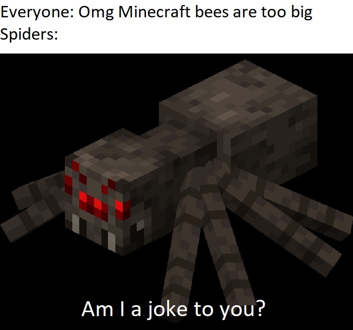 Spiders are big - meme