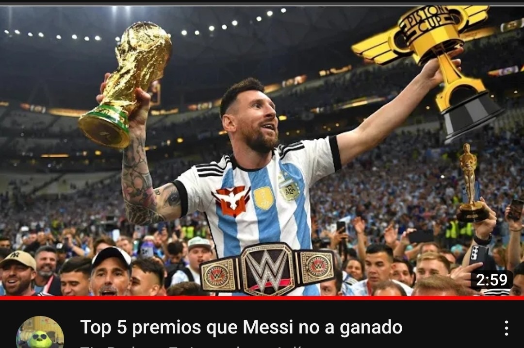 Messi no tiene la copa Pistón  - meme
