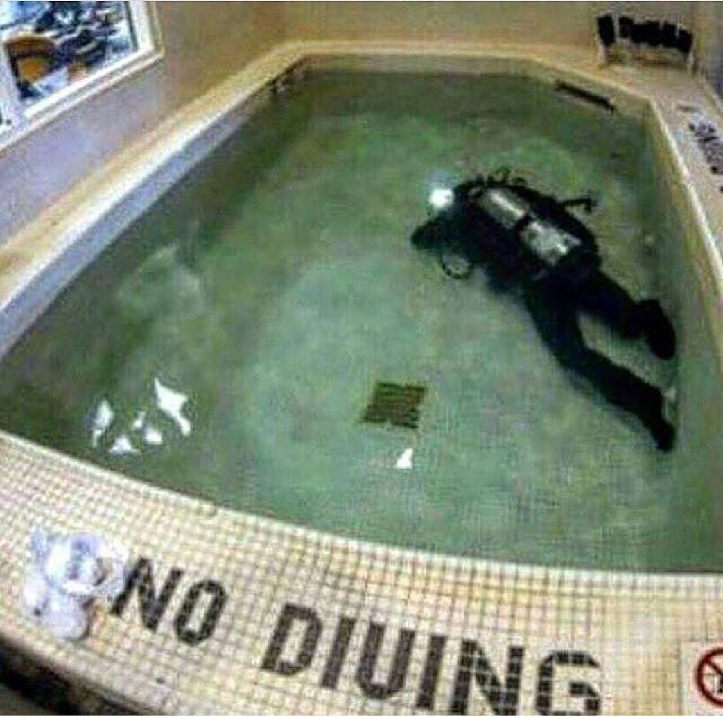 yes diving - meme