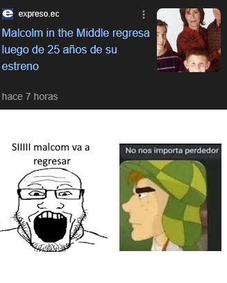 literal malcom es una serie tonta y aburrida, 1000 veces mejor Arcane que tiene una trama mas profunda y personajes mas estructurados - meme