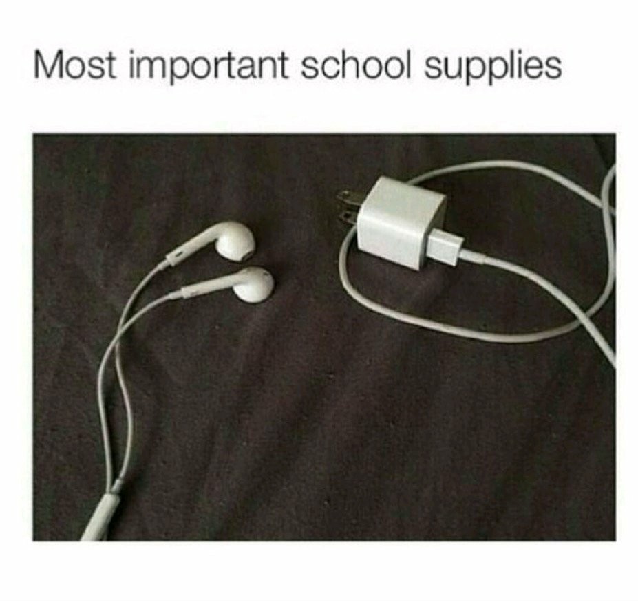 My school supplies - meme