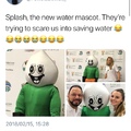 Cape Town’s terrifying save water mascot