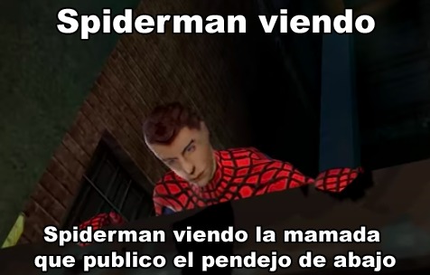 Spiderman viendo - meme