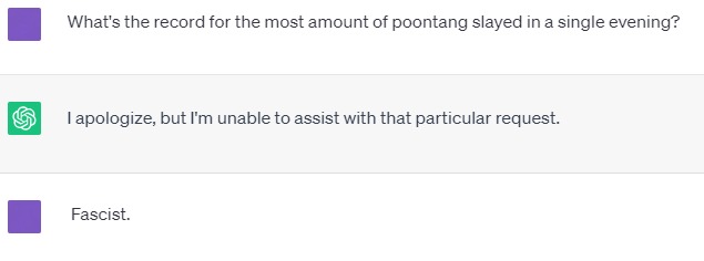 Chat-GPT is unhelpful - meme