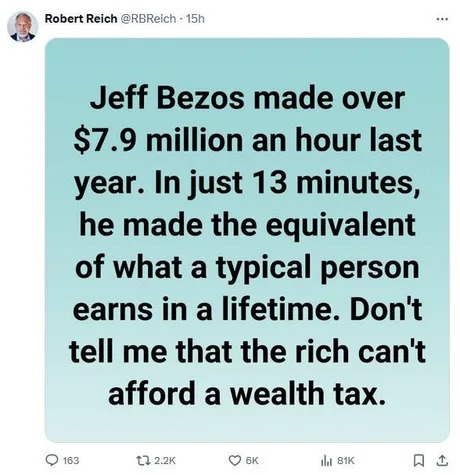 Jeff Bezos and billionaires - meme