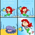 More like Aerola, the little mermaid, right?  Clam must be her very BEST friend.