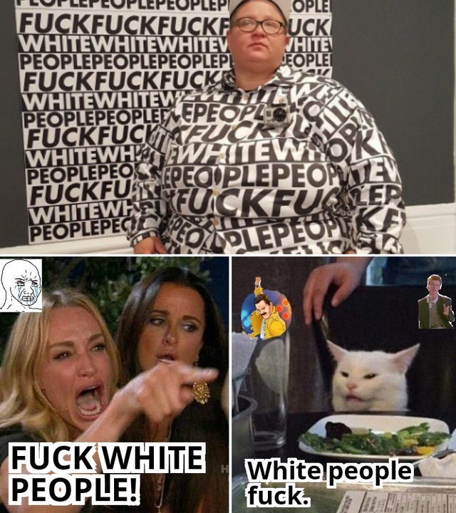 White people fuck - meme