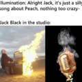 Jack Black singing about Peach