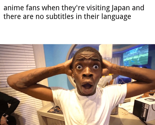 Anime fans visiting Japan - meme