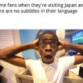 Anime fans visiting Japan